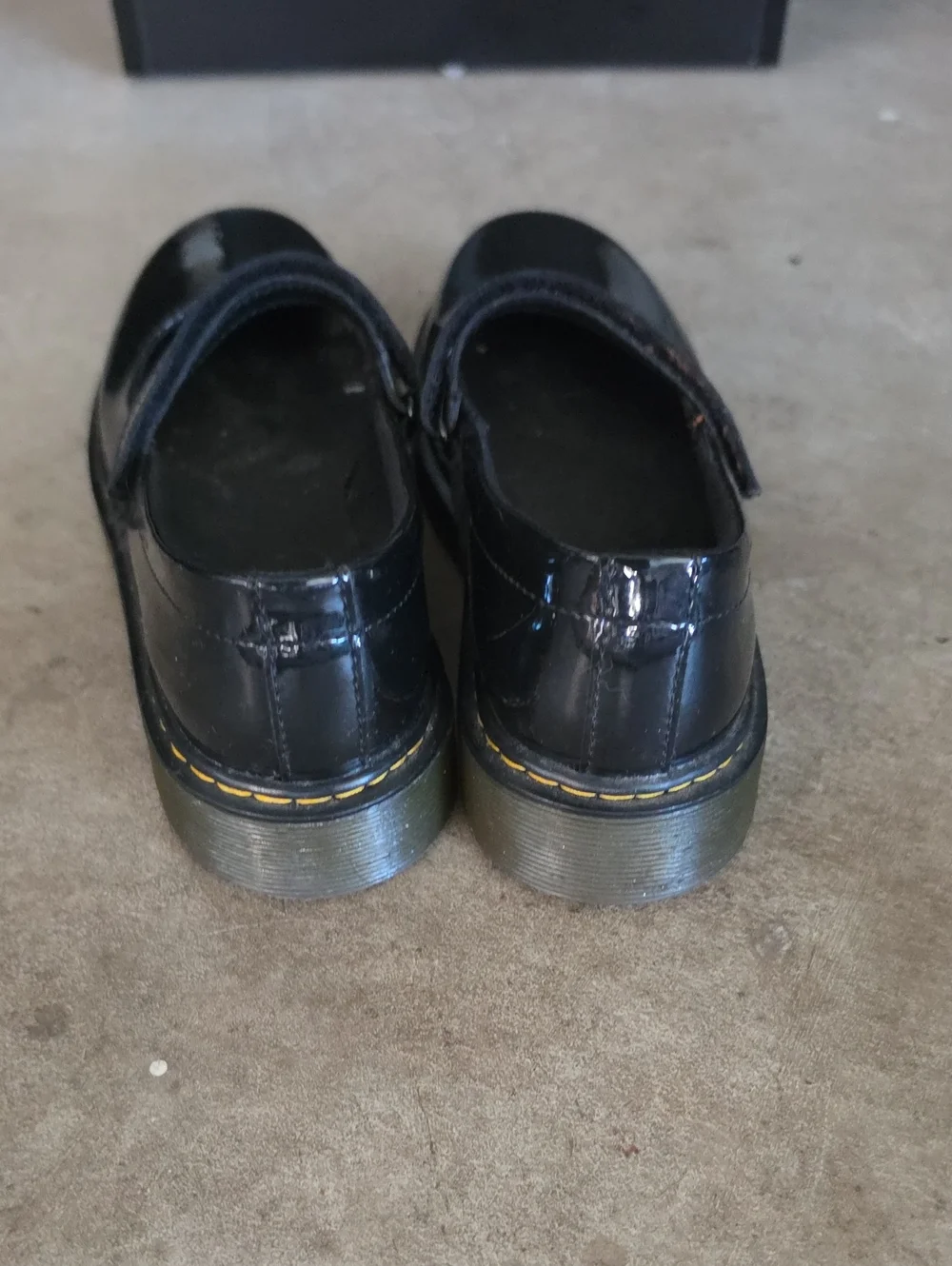 Doc Martens Maccy Black Patent Mary Jane Kids Shoes